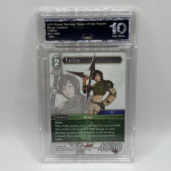Final Fantasy Yuffie - 25-049C - Tears of the Planet Graded 10 Gem Mint - Picture 1 of 2